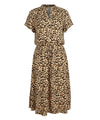 Leopard Print Shirt Dress